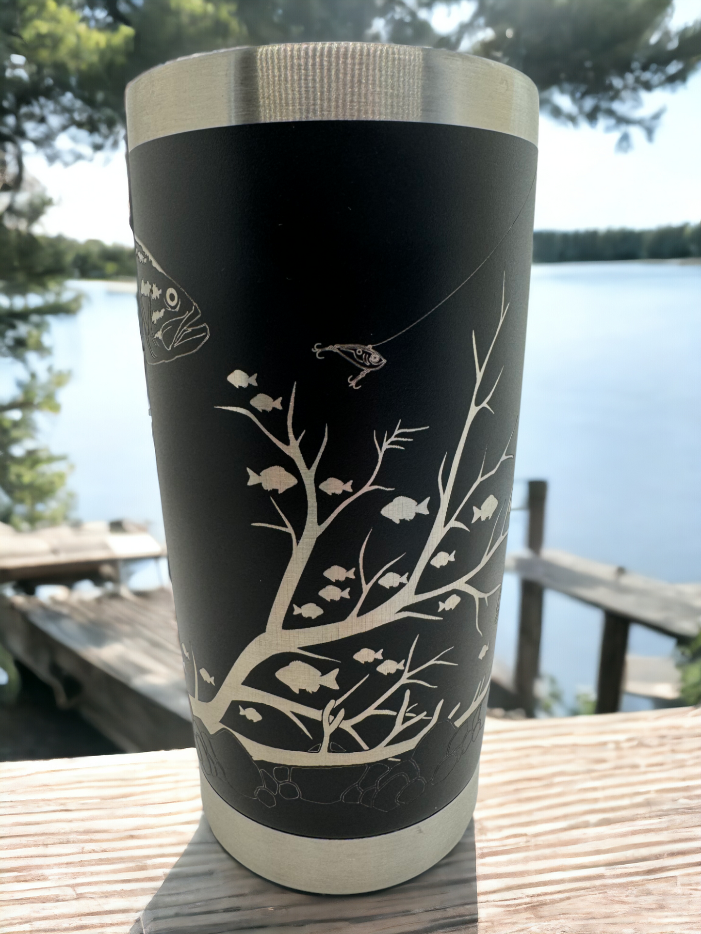 Custom Largemouth Bass Habitat 20oz Tumbler