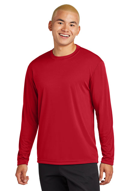 Performance Long Sleeve Tee Shirt - True Red - Sport Tek ST350LS